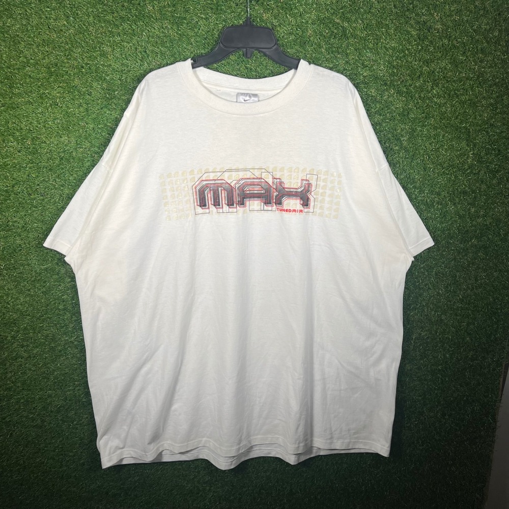 Vintage Nike Air Max Tuned Air T-Shirt Mens 3XL White 90s Made in USA